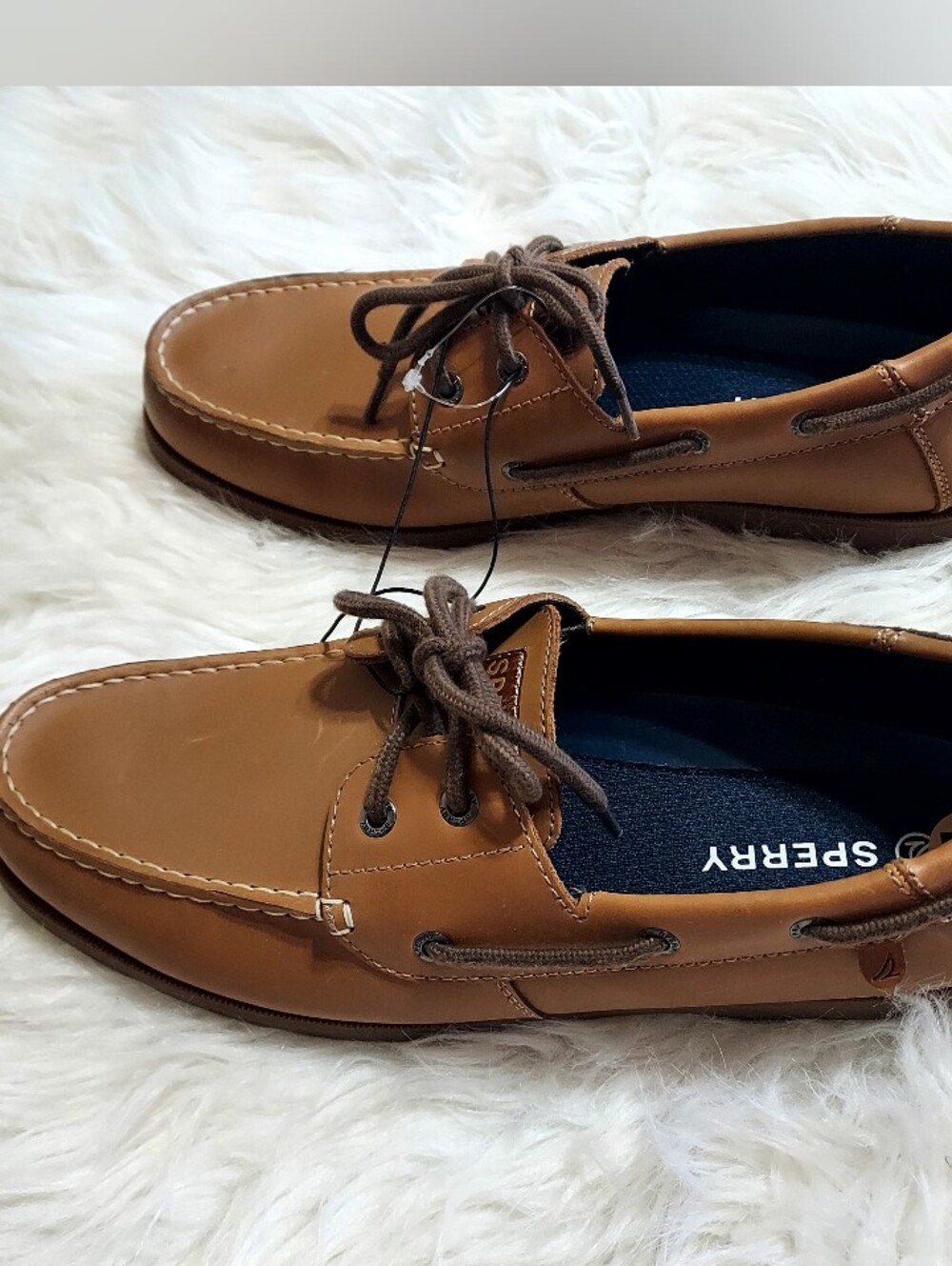 Sperry Men's Tan Leather Casual  Boat Shoes Sz-11